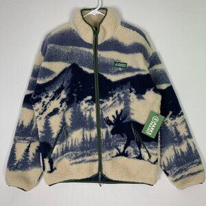 Parks Project Acadia Moose Full-zip High-pile Fleece Unisex Medium NWT